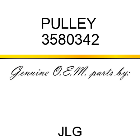 PULLEY  3580342