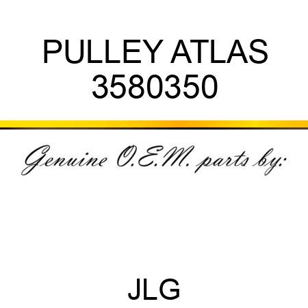 PULLEY ATLAS 3580350