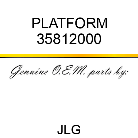 PLATFORM 35812000
