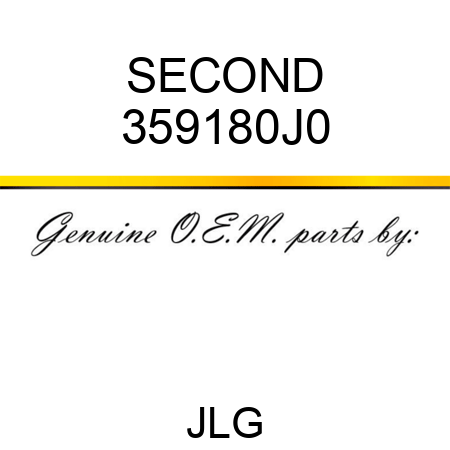 SECOND 359180J0