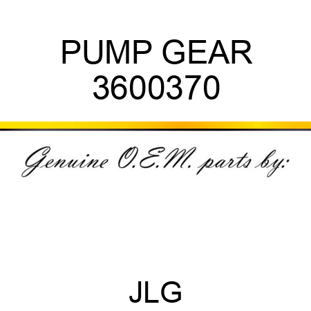 PUMP GEAR 3600370