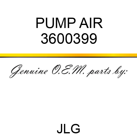 PUMP AIR 3600399