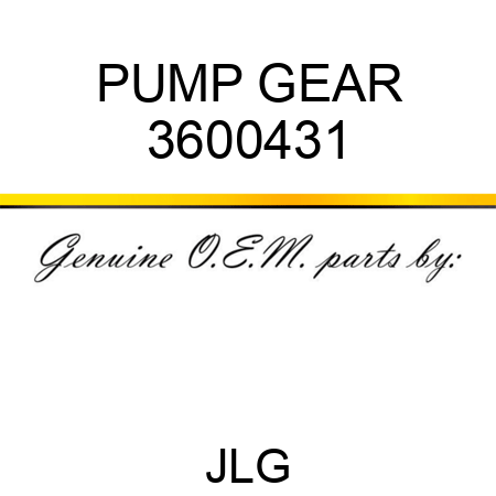 PUMP GEAR 3600431