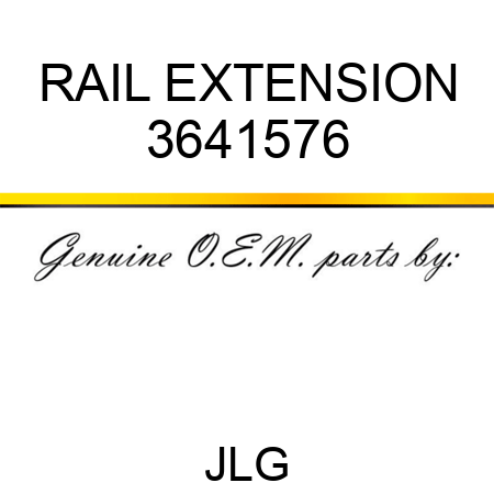 RAIL EXTENSION 3641576