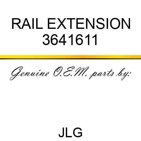 RAIL EXTENSION 3641611
