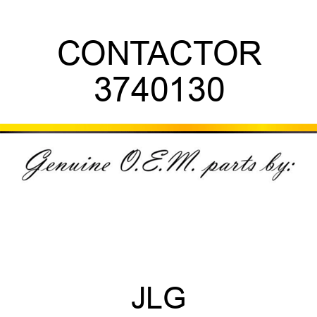 CONTACTOR 3740130