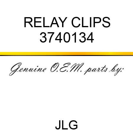 RELAY CLIPS 3740134