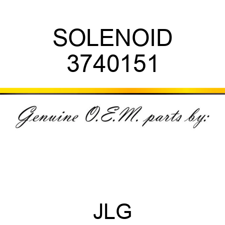 SOLENOID 3740151