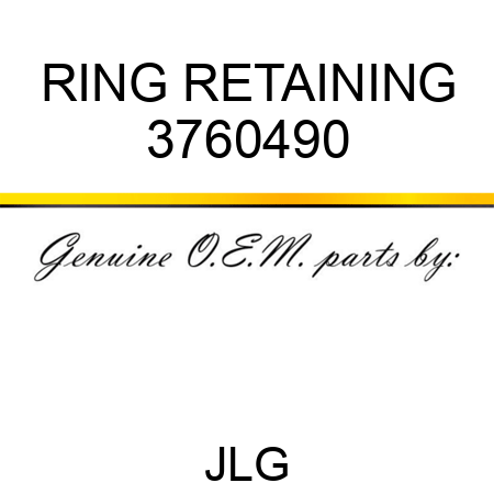 RING RETAINING 3760490
