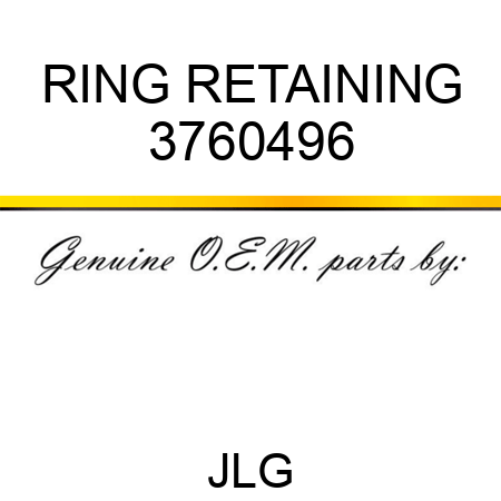 RING RETAINING 3760496
