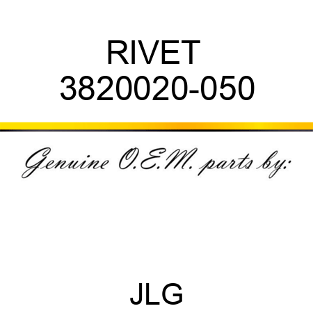 RIVET  3820020-050