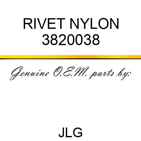 RIVET NYLON 3820038