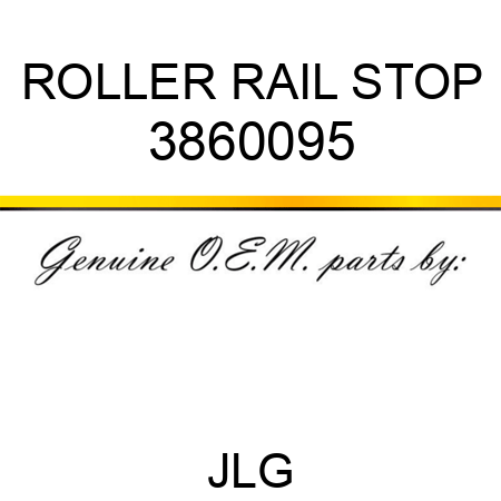 ROLLER RAIL STOP 3860095