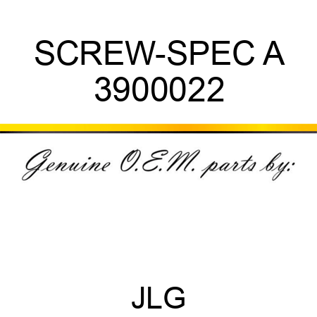 SCREW-SPEC A 3900022