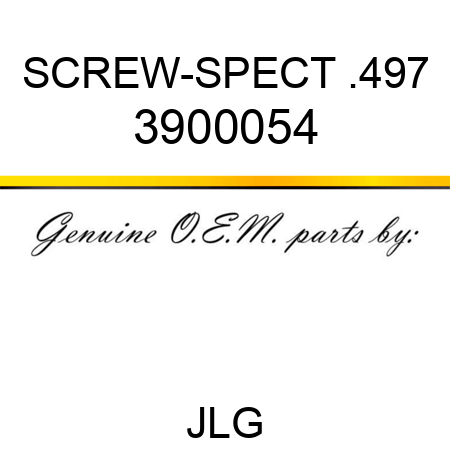 SCREW-SPECT .497 3900054