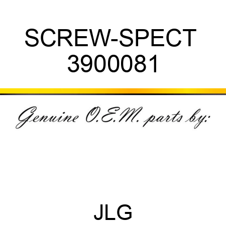 SCREW-SPECT  3900081