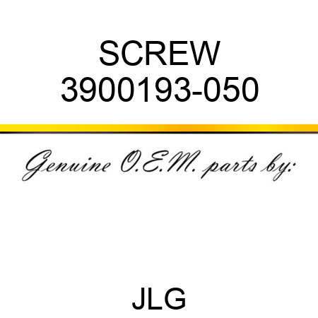 SCREW 3900193-050