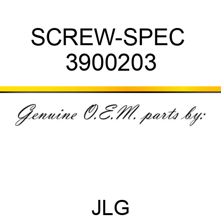 SCREW-SPEC  3900203
