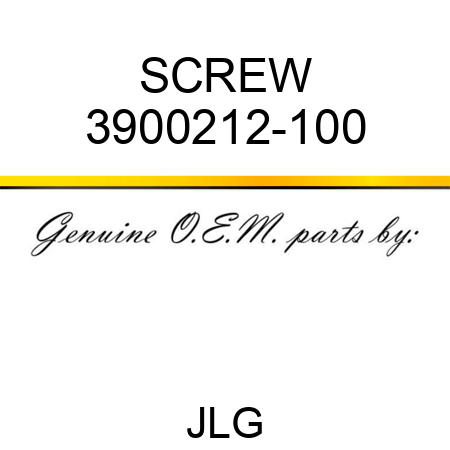 SCREW 3900212-100