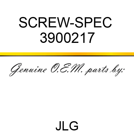 SCREW-SPEC  3900217