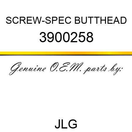 SCREW-SPEC BUTTHEAD 3900258