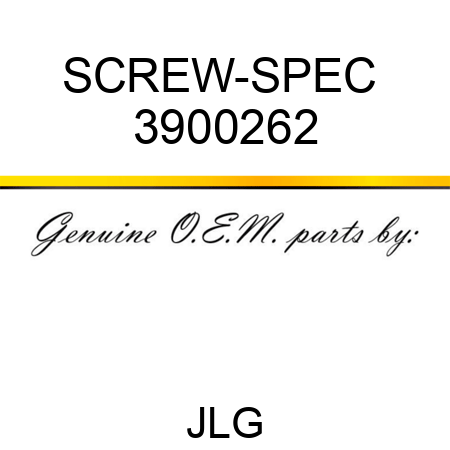 SCREW-SPEC  3900262