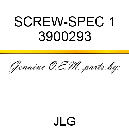 SCREW-SPEC 1 3900293