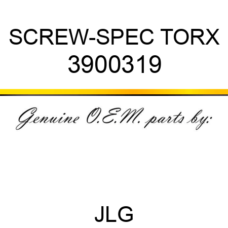 SCREW-SPEC TORX 3900319