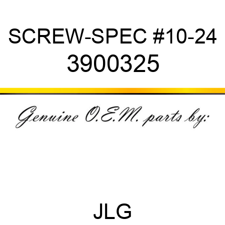 SCREW-SPEC #10-24 3900325