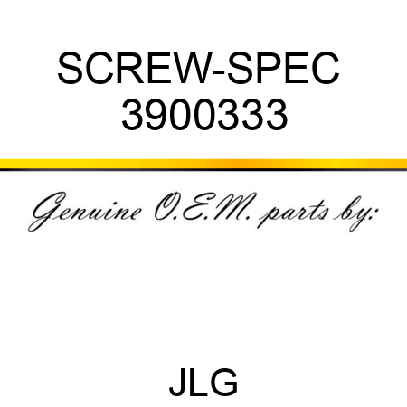 SCREW-SPEC  3900333