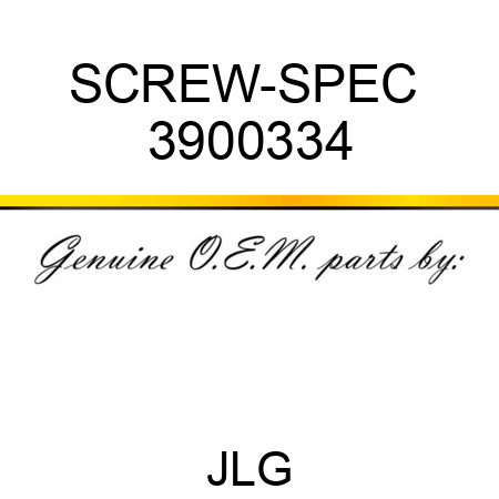 SCREW-SPEC  3900334