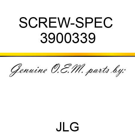 SCREW-SPEC  3900339