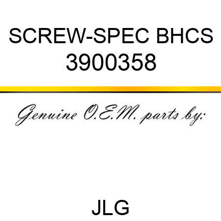 SCREW-SPEC BHCS 3900358