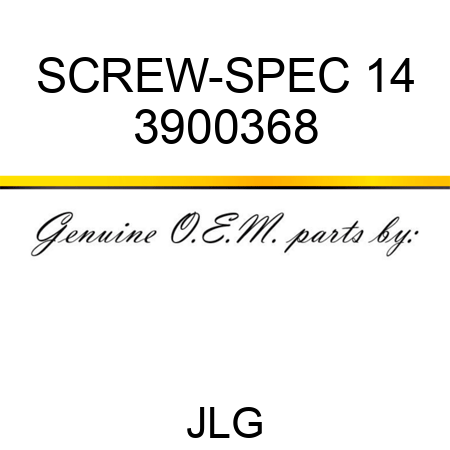 SCREW-SPEC 14 3900368