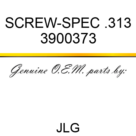 SCREW-SPEC .313 3900373