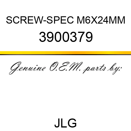 SCREW-SPEC M6X24MM 3900379