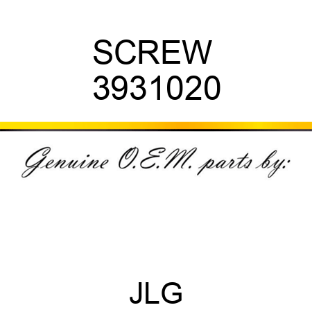 SCREW  3931020