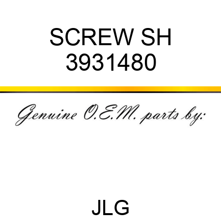 SCREW SH 3931480