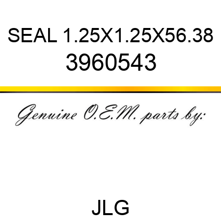 SEAL 1.25X1.25X56.38 3960543