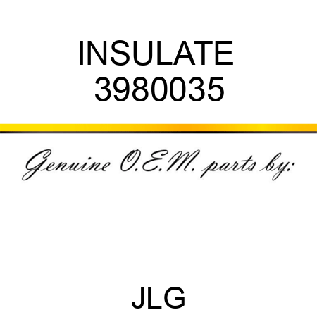 INSULATE  3980035