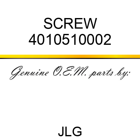 SCREW 4010510002