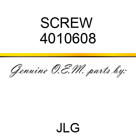 SCREW  4010608