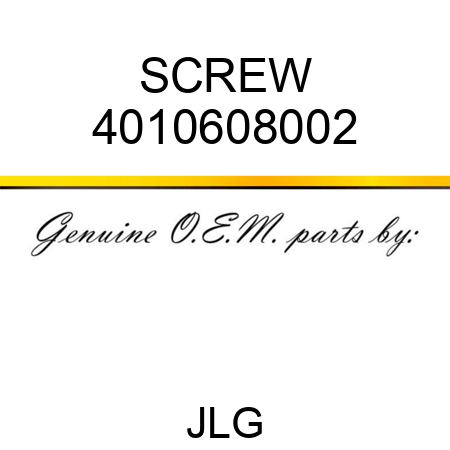 SCREW 4010608002