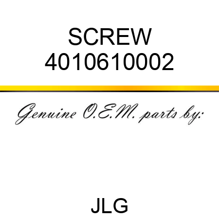 SCREW 4010610002