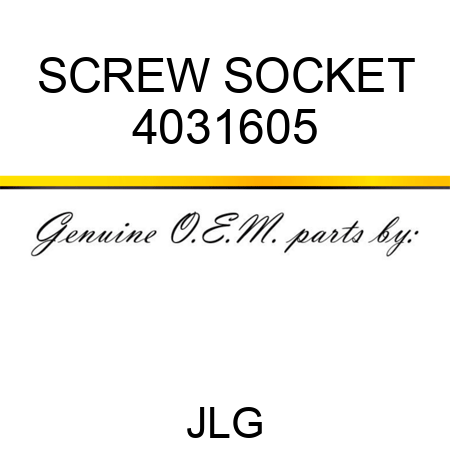 SCREW SOCKET 4031605