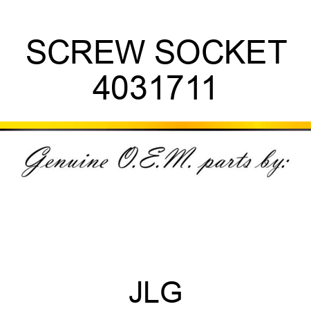 SCREW SOCKET 4031711