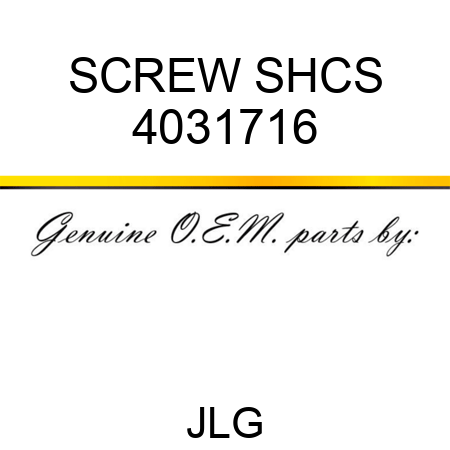SCREW SHCS 4031716