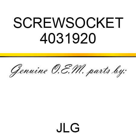 SCREWSOCKET 4031920