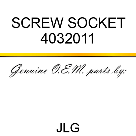 SCREW SOCKET 4032011