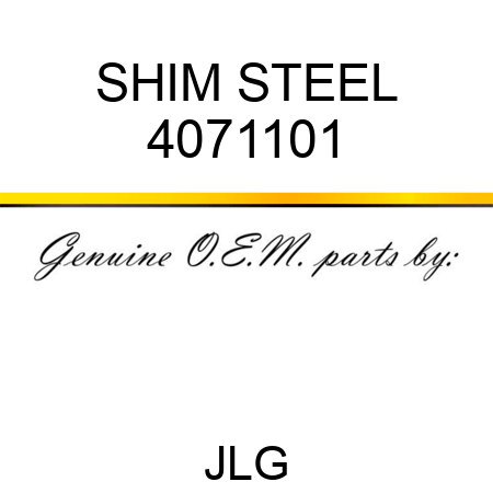 SHIM STEEL 4071101